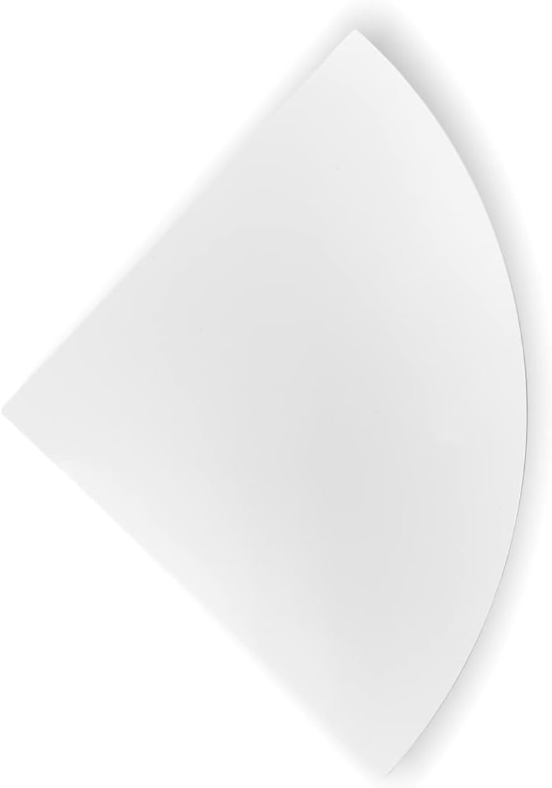 Tenedos Premium Quality Pure White Engineered Marble Bathroom Shower Corner Shelf Polished 9x9 inch - Maintenance Free, Stain Resistant (5)