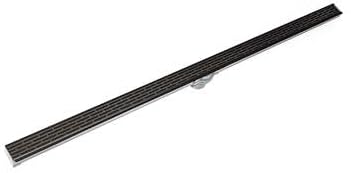 Infinity Drain S-LT 3836 ORB 36' S-PVC Series Low Profile Complete Kit with 1 1/2' Perforated Offset Slot Grate in Oil Rubbed Bronze