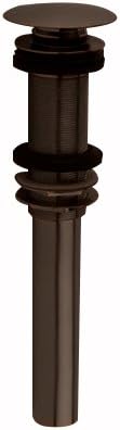 Jaclo 832-ORB X Long THRD Round Top Touch Drain, Oil Rubbed Bronze