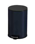 Trash Can Wastebasket Garbage， Step Trash Can with Inner Barrel Garbage Bin with Soft Close Lid, Foot Pedal Garbage Bin for Home Office Container Bins for Bathrooms(Blue 9L)
