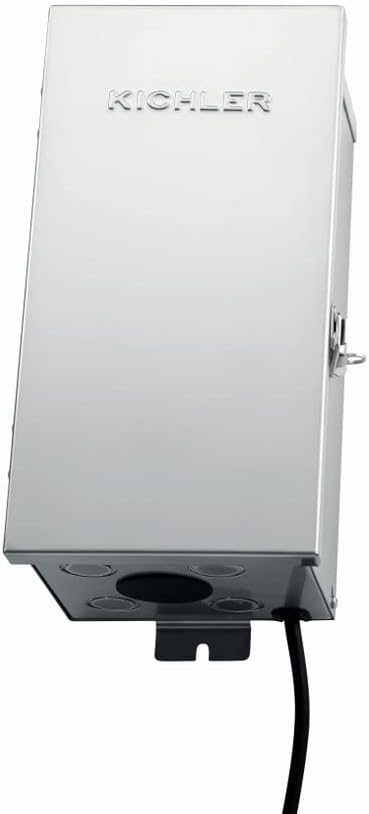 Kichler Contractor Series 300W Transformer in Stainless Steel, Low Voltage Outdoor Power Supply, 15CS300SS