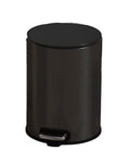 Trash Can Wastebasket Garbage， Step Trash Can with Inner Barrel Garbage Bin with Soft Close Lid, Foot Pedal Garbage Bin for Home Office Container Bins for Bathrooms(Black 9L)