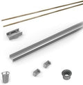 Infinity Drain RG-L 3860 SB 60' Rough Only Kit for S-LAG 38 and S-LT 38 series. Includes PVC Components and Channel Trim