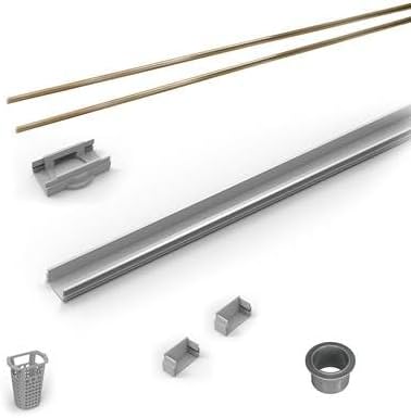 Infinity Drain RG-L 3860 SB 60' Rough Only Kit for S-LAG 38 and S-LT 38 series. Includes PVC Components and Channel Trim