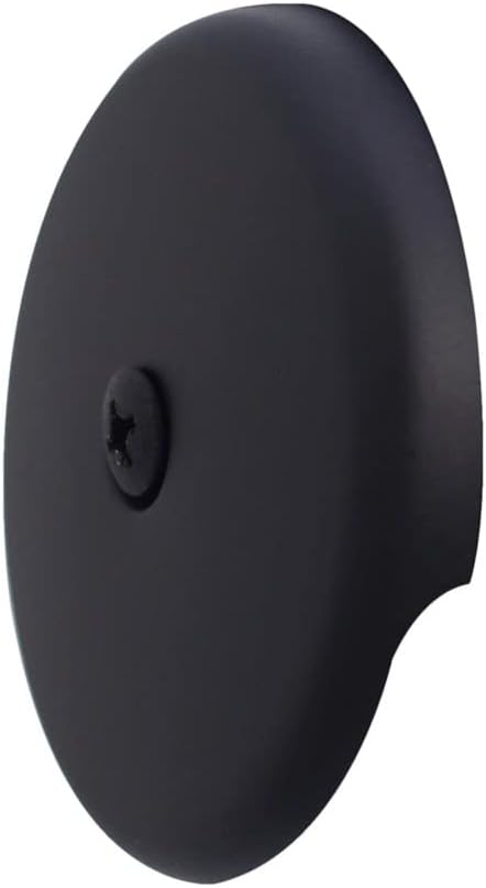 Westbrass D49721-4-62 1-1/2' Bath Waste & Overflow Assembly with Pull Drain Stopper and One-Hole Faceplate Top Elbow - Sch. 40 PVC, Matte Black (4-Pack)