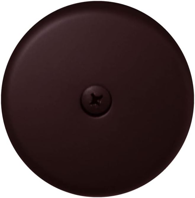 Westbrass D328-200-12 3-1/8' One-Hole Bathtub Overflow Faceplate and Screw, Oil Rubbed Bronze (200-Pack)