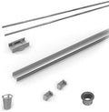 Infinity Drain RG-L 3860 PS 60' Rough Only Kit for S-LAG 38 and S-LT 38 series. Includes PVC Components and Channel Trim