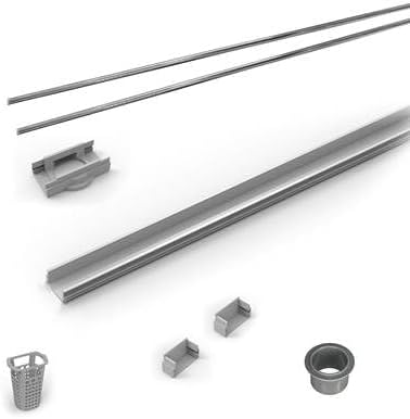 Infinity Drain RG-L 3860 PS 60' Rough Only Kit for S-LAG 38 and S-LT 38 series. Includes PVC Components and Channel Trim