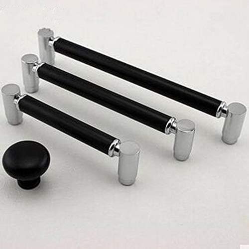 Cabinet Pull 96mm Black Cabinet Drwer Pulls Knobs Silver Dresser Cupboard Door Handles Chrome Modern Fashion Furniture Hardware Handles