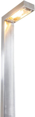VOLT 12V Wide Modernelle Path Light (Stainless Steel) with 3W 2700K Warm White G4 LED Bulb for Low Voltage Landscape Lighting on Outdoor Pathway, Walkway, Garden, Driveway or Patio