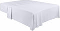 Utopia Bedding Flat Sheets - Pack of 24 - Soft Brushed Microfiber Fabric - Shrinkage & Fade Resistant Top Sheet - Easy Care (White, Twin)