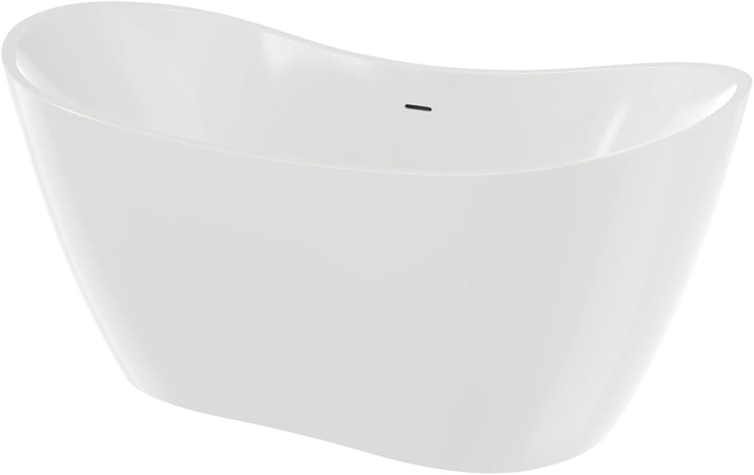 DreamLine Nile 71 inch L x 29 1/8 inch W x 28 3/4 inch H Freestanding Acrylic Bathtub with Oil Rubbed Bronze Drain