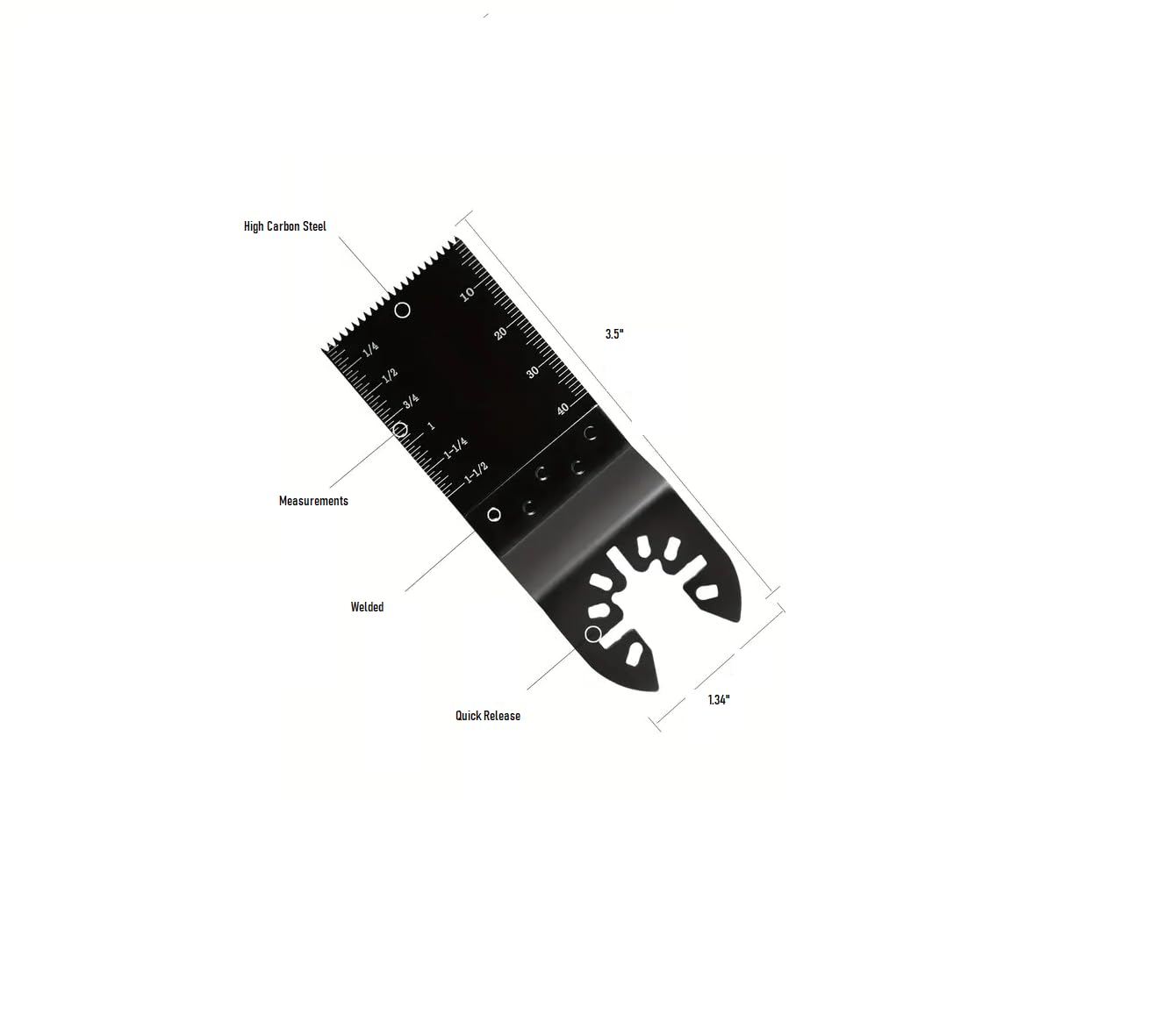 SEDLAV Oscillating Tool Blade, Tool Blades for Wood, Metal, Drywall, Shingles, Oscillating Multi Tool Blades Metal Carbide Titanium Multi Tool Blades Oscillating Blades (2000)