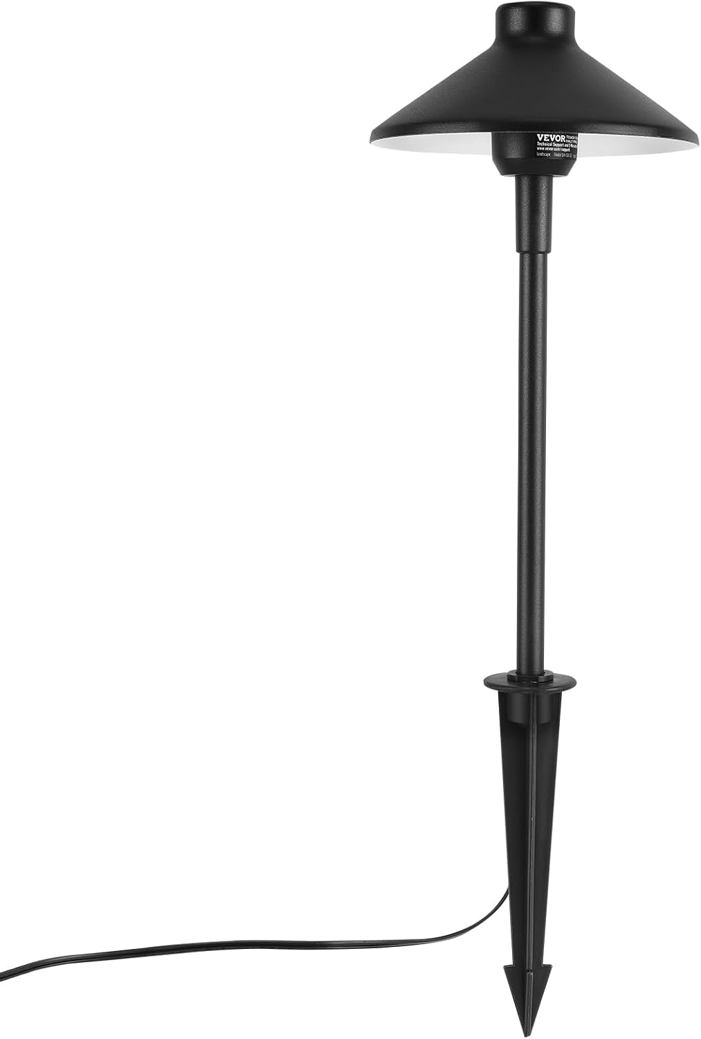 VEVOR 12 Pack Low Voltage Landscape Path Lights, 3W 210LM 12V-24VAC/DC Outdoor LED Pathway Lighting, 3000K Warm White Walkway Lights with Quick Connectors, IP66 Waterproof for Yard Garden Sidewalk