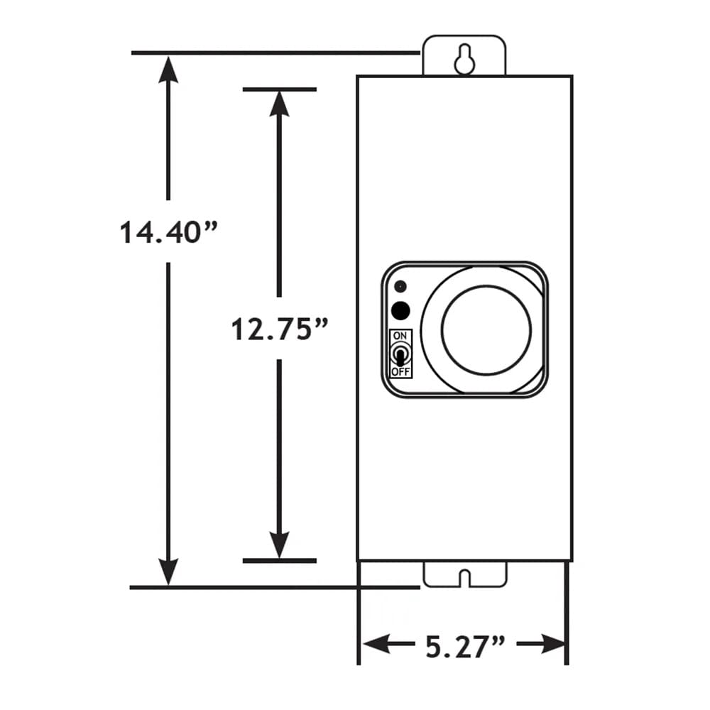 VOLT 100W Slim Line Low Voltage Transformer (15V) with Timer/Photocell for LED Landscape Lighting
