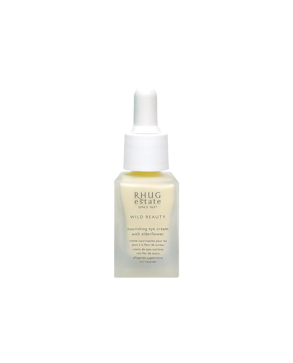 Rhug Wild Beauty - Nourishing Eye Cream with Elderflower | Hydrating Under Eye Moisturizer | 15ml | Made in the UK