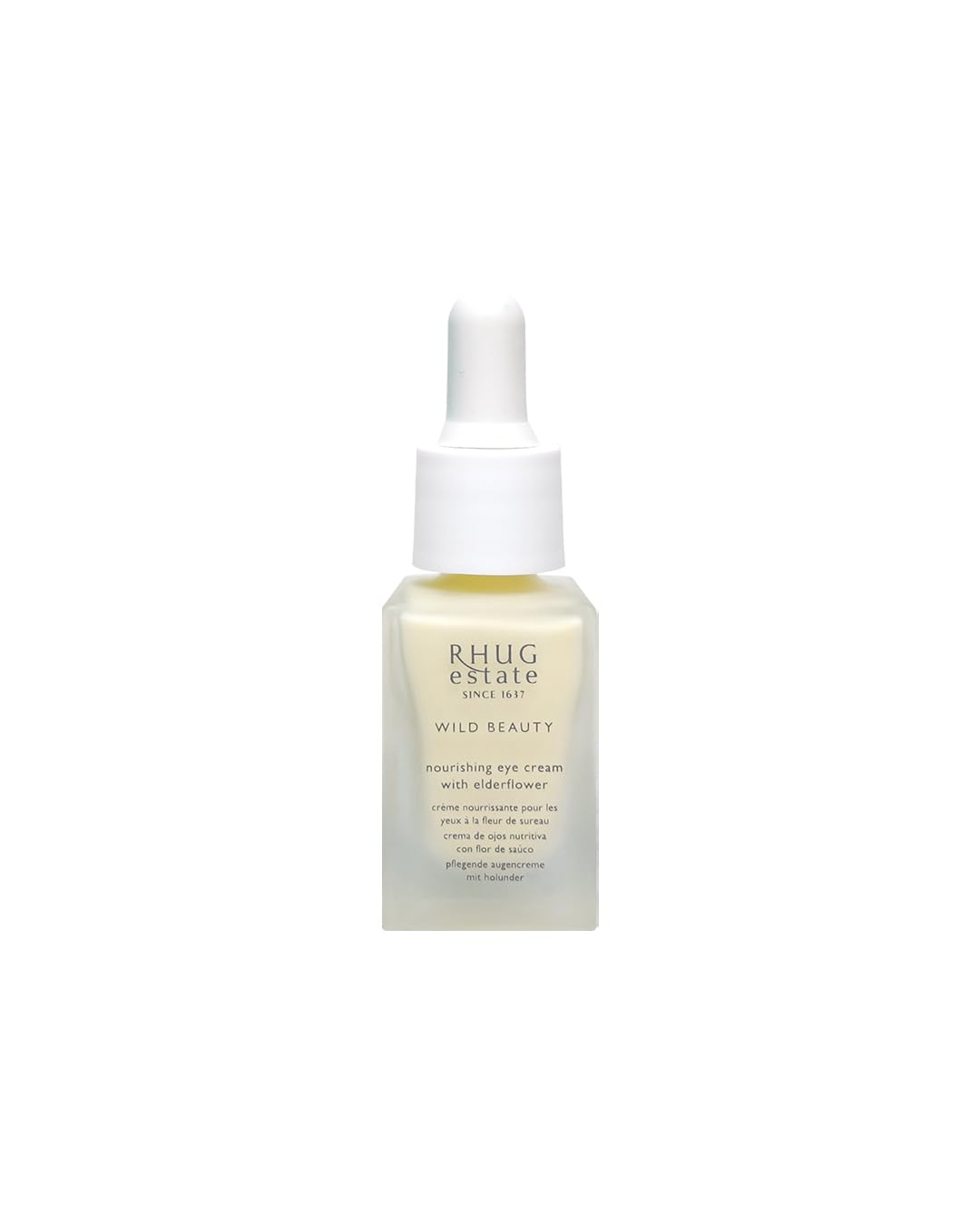 Rhug Wild Beauty - Nourishing Eye Cream with Elderflower | Hydrating Under Eye Moisturizer | 15ml | Made in the UK