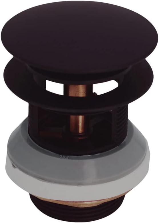 Westbrass D98LTBPA-12 Integrated Overflow Drain 1-1/2 in. NPSM Coarse Thread Tip-Toe Mechanism with PVC Adapter, Oil Rubbed Bronze