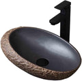 Bathroom Sinks Small Countertop Basin Spiral Washbasin Household Bathroom with Accessories Console Sinks(