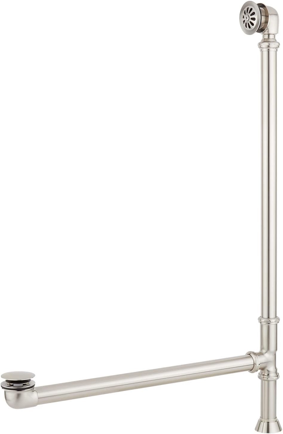Signature Hardware 479951 Ultra 55' Acrylic Slipper Clawfoot Tub with Integrated Overflow, Rolled Rim and Imperial Feet - Less Drain Assembly