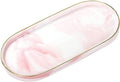 Bathroom Vanity Tray Decorative Jewelry Perfume Organizer Ceramic Gold Tray Bedroom Sink Countertop Dish
