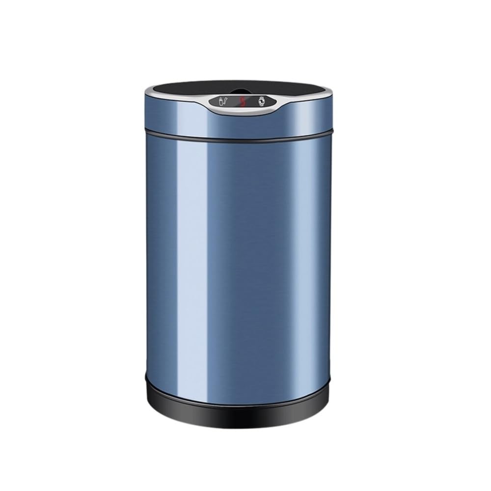 Garbage Bin, 12L Automatic Induction Garbage Can for Kitchen Bathroom Living Room Toilet,Indoor Trash Cans(Blue)