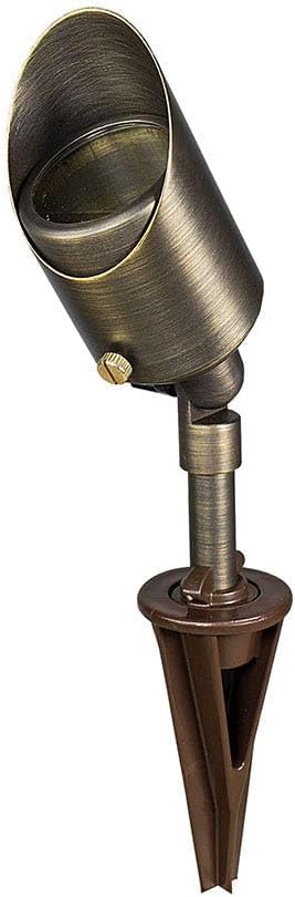 VOLT 12V Brass (Bronze) 6 Spotlight 3 Path Light LED Landscape Lighting Starter Kit with 150W Low Voltage Transformer