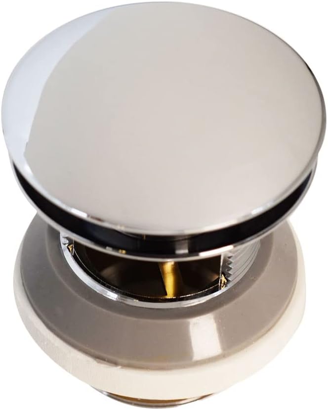 Westbrass D980LTBAA-26 Integrated Overflow Drain Trim Kit with Illusionary No-Hole Overflow and PVC Adapter, Brass, Polished Nickel