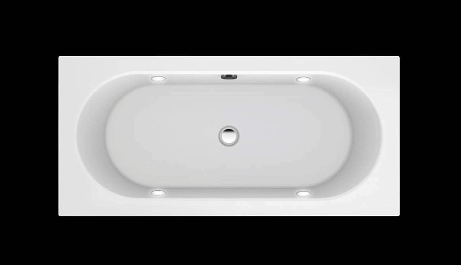 Carver Tubs - Aphrodite 67'- Modern Freestanding Soaking Bathtub With LED Lights Built-in - Modern Rectangle Acrylic Fiberglass Bath Tub With Chrome Drain - Deep Soaking - 67'L x 31.5'W x 23'H
