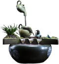 Tabletop Fountains Lucky Water Ornaments Rockery Fountain Creative Living Room Decorations Office Coffee Table Desktop Fountain Indoor Tabletop Water Fountain(B)