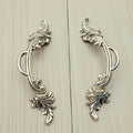 96mm Antique Silver Zinc Alloy Drawer Shoe Cabinet Bedside Table Dresser Wardrobe Furniture Door Handles Pulls Knobs 314 - Cabinet Pulls -