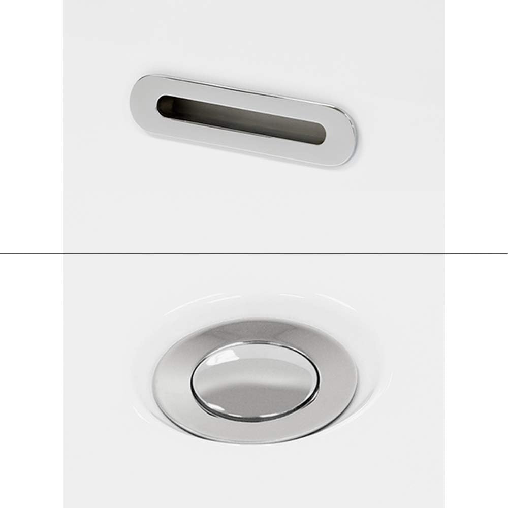 Carissa 60 inch Freestanding Bathtub in White with Polished Chrome Drain and Overflow Trim