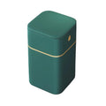 Liudan Trash Can Rubbish Bin, Nordic Style Seal Printing Machine for Kitchen Bathroom Office Storage Bucket Trash Can Accessories with Lid Rubbish Deep Green Deep Blue 15L Pedal Bin (Color : Deep
