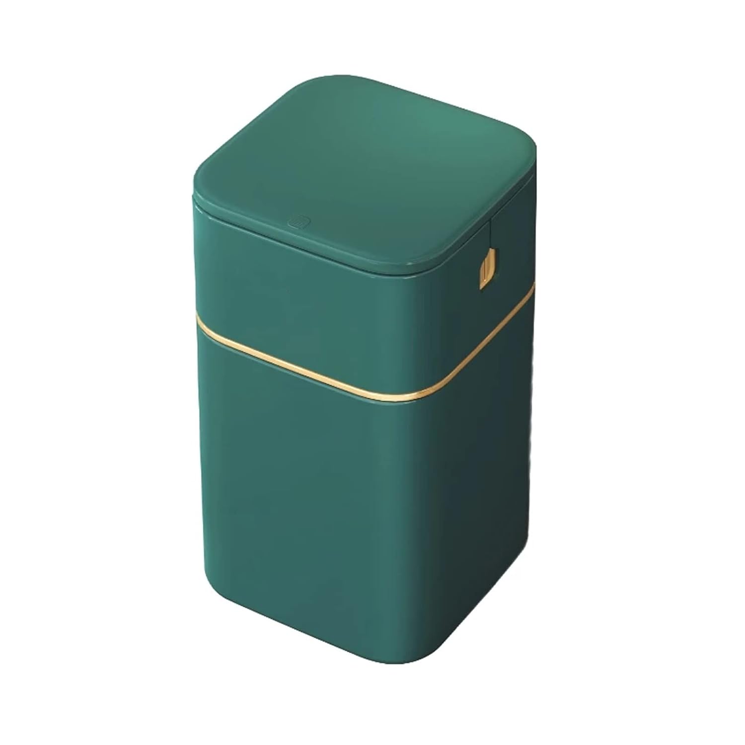 Liudan Trash Can Rubbish Bin, Nordic Style Seal Printing Machine for Kitchen Bathroom Office Storage Bucket Trash Can Accessories with Lid Rubbish Deep Green Deep Blue 15L Pedal Bin (Color : Deep