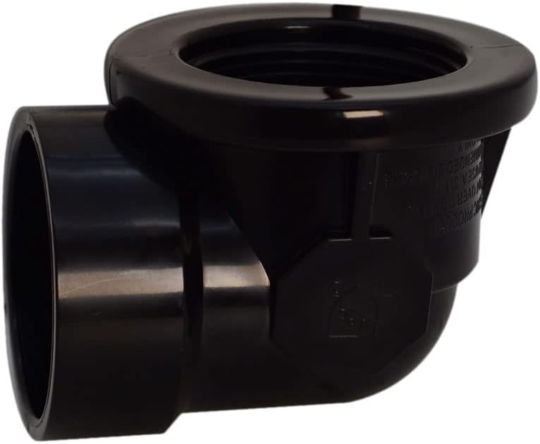Westbrass D534-5-12 SCH. 40 ABS 1-1/2' Course Thread Plumber's Pack Tip-Toe Bathtub Drain Plug with Two-Hole Elbows, 5-Pack, Oil Rubbed Bronze, 5 Count