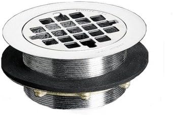 2' Plastic Pipe Grid Shower Drain Finish: Vibrant Polished Nickel