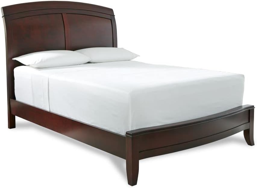 Modus Furniture Solid-Wood Low-Profile Sleigh Bed, Full, Brighton - Cinnamon