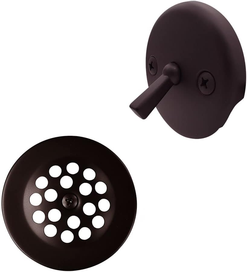 Westbrass R92-36-12 3-1/8' Trip Lever Bathtub and Shower Drain Kit with 2-Hole Overflow Faceplate, Oil Rubbed Bronze (36-Pack)