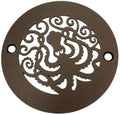 Round Octopus Shower Drain Cover (Oil Rubbed Bronze, 4 Inch)