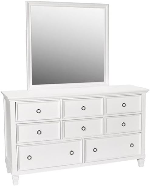 New Classic Tamarack 4-Piece Wood Queen Bedroom Set with Nightstand in White