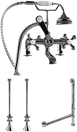 Cambridge Plumbing CAM463D-6-PKG-ORB Deck Mount Claw Foot Tub, Oil Rubbed Bronze
