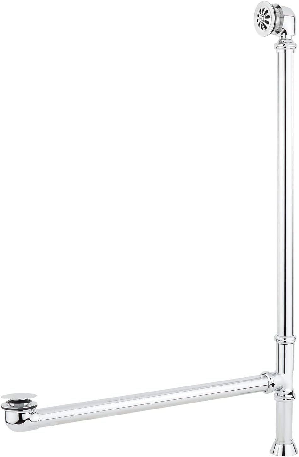 Signature Hardware 479955 Audrey 59' Acrylic Clawfoot Tub with Integrated Overflow, Lion Paw Feet and Tap Deck - Less Drain Assembly