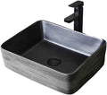 Vanity Rectangular Countertop Basin Oval Washbasin Household Bathroom with Accessories for Lavatory(