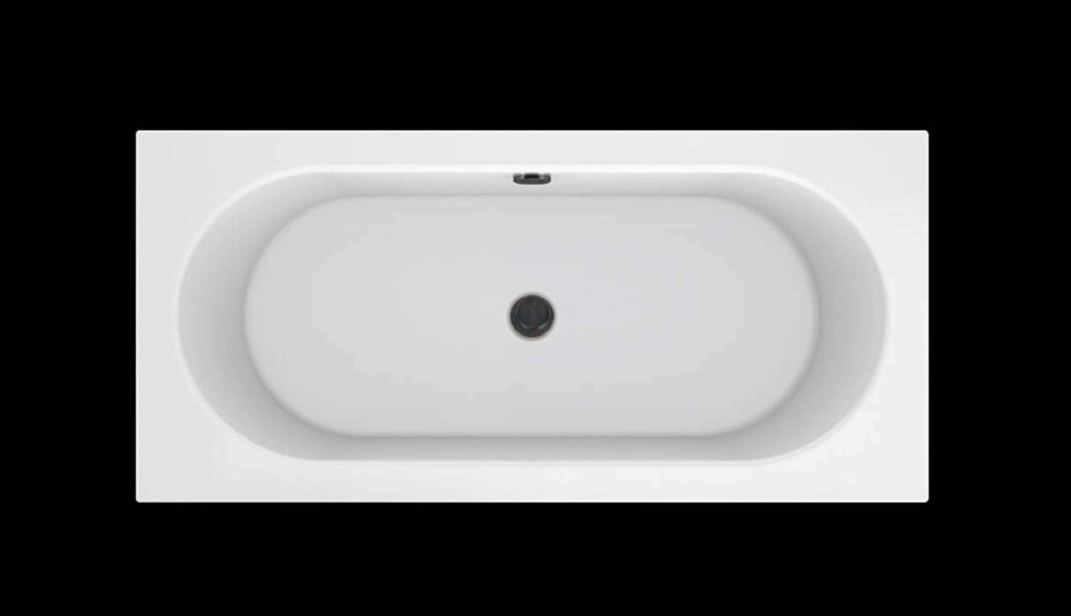 Carver Tubs - Aphrodite 67' - Modern White Rectangle Freestanding Soaking Bathtub w/Oil Rubbed Bronze Drain, Modern Oval Interior Acrylic Fiberglass Tub, Deep Relaxing Soak, 67'L x 31.5'W x 23'H