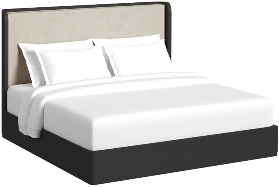 Picket House Furnishings Camelot King UPH 5PC Bedroom Set in Black
