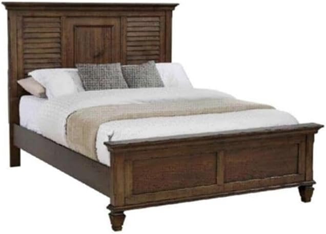 Coaster Franco Queen Bed 4-Piece Set, Burnished Oak