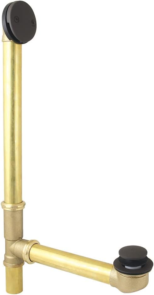 Kingston Brass DTT2205 25-Inch Tip-Toe Tub Waste and Overflow, 20 Gauge, Oil Rubbed Bronze