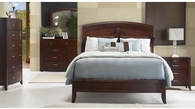 Bundle-07 Brighton Sleigh Bedroom Collection (4 Pieces) Size: King
