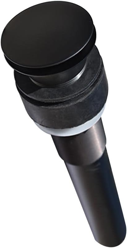 Native Trails DR130-MB 1.5' Push to Seal Dome Drain, Matte Black
