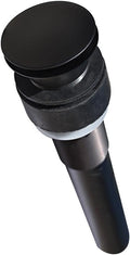 Native Trails DR130-MB 1.5' Push to Seal Dome Drain, Matte Black